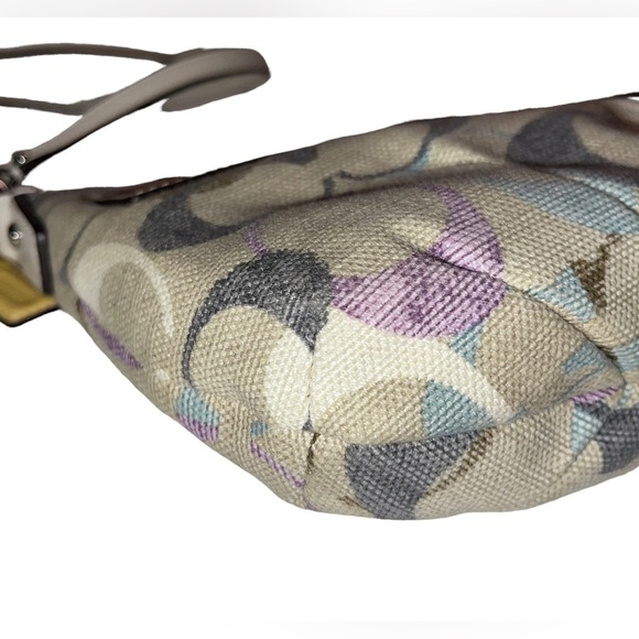 Coach - fabric crossbody bag - tan with C monogram. - Picture 8 of 11